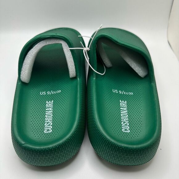 CUSHIONAIRE Women's cloud recovery slide sandals with +Comfort 9 GREEN - Picture 4 of 7